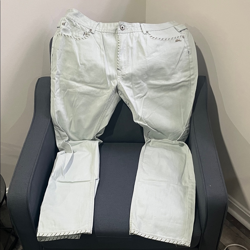 Men's Classic White Straight Jeans